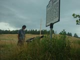 Fort Bowman Sign (about to rain)