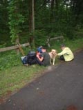 The Pink Team and Diamond at Old City Road (5 miles from Secret Shelter)