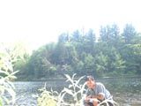 Swimming at Upper Goose Pond (actually lake)