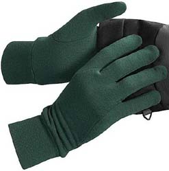 Generic black midweight polyester liner gloves - 1 oz