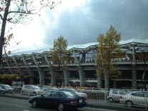 Traffic and Stadium in Izumi during Baseball Game Day