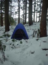 Really Tough Day Walking Through Snow and Camping on Snow