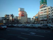 Waiting Taxis at Morioka Rail Station