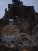 Shrine on Beach Rocks set up for Tourists